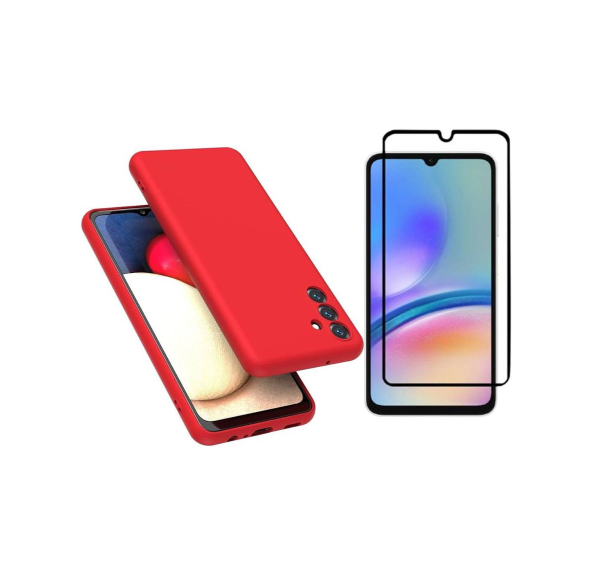 A05s Silicone Phone Case & Screen Protector