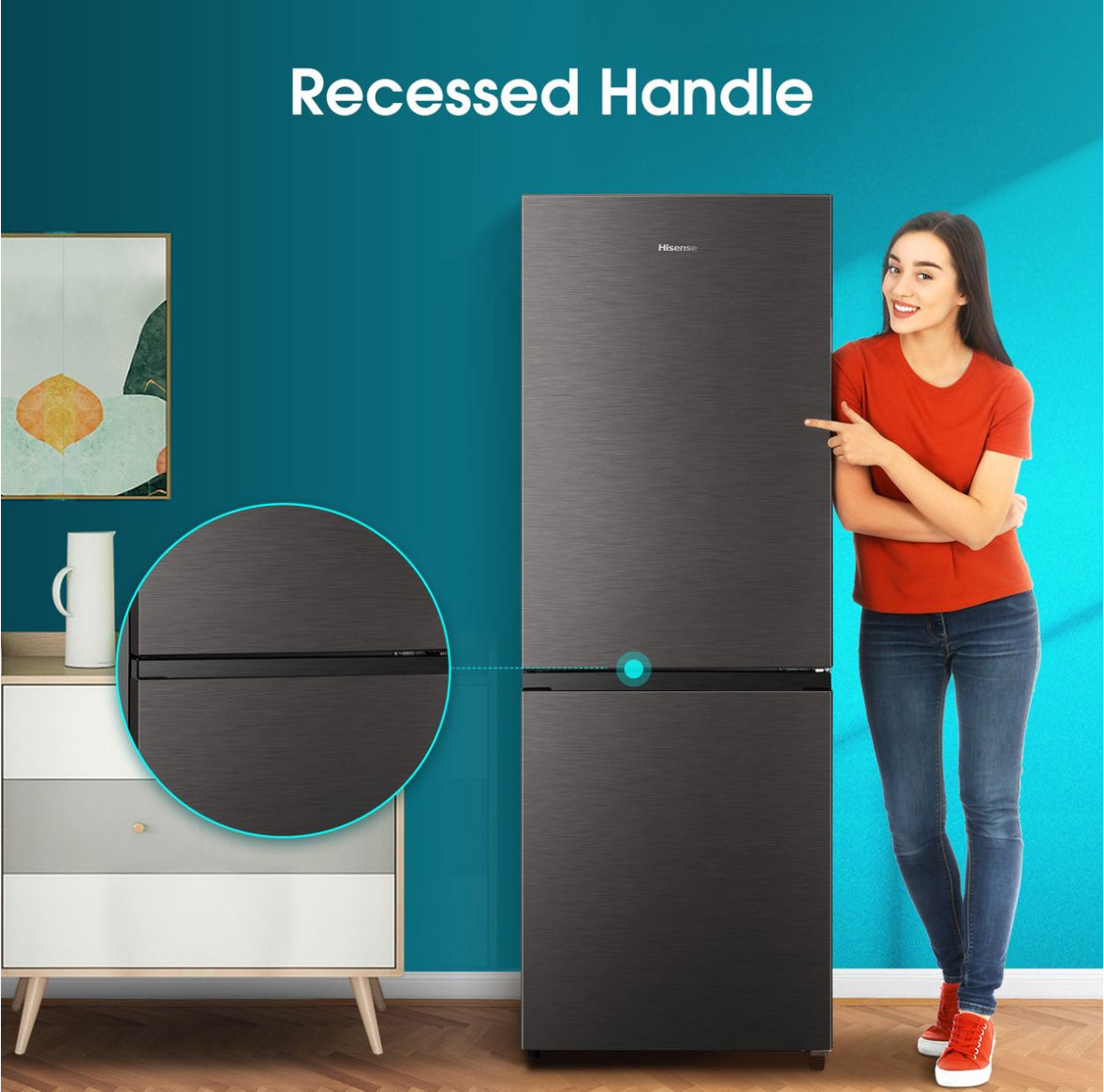 Hisense 223L Bottom Freezer Fridge Bundle